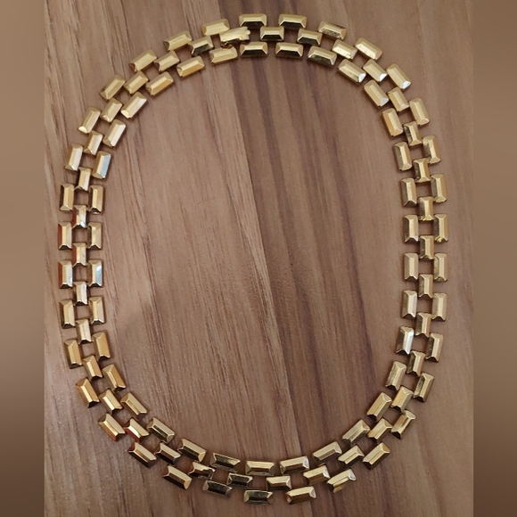 Vintage Avon 1985 Choker Bold Links Necklace Gold Tone 18” - Picture 2 of 12